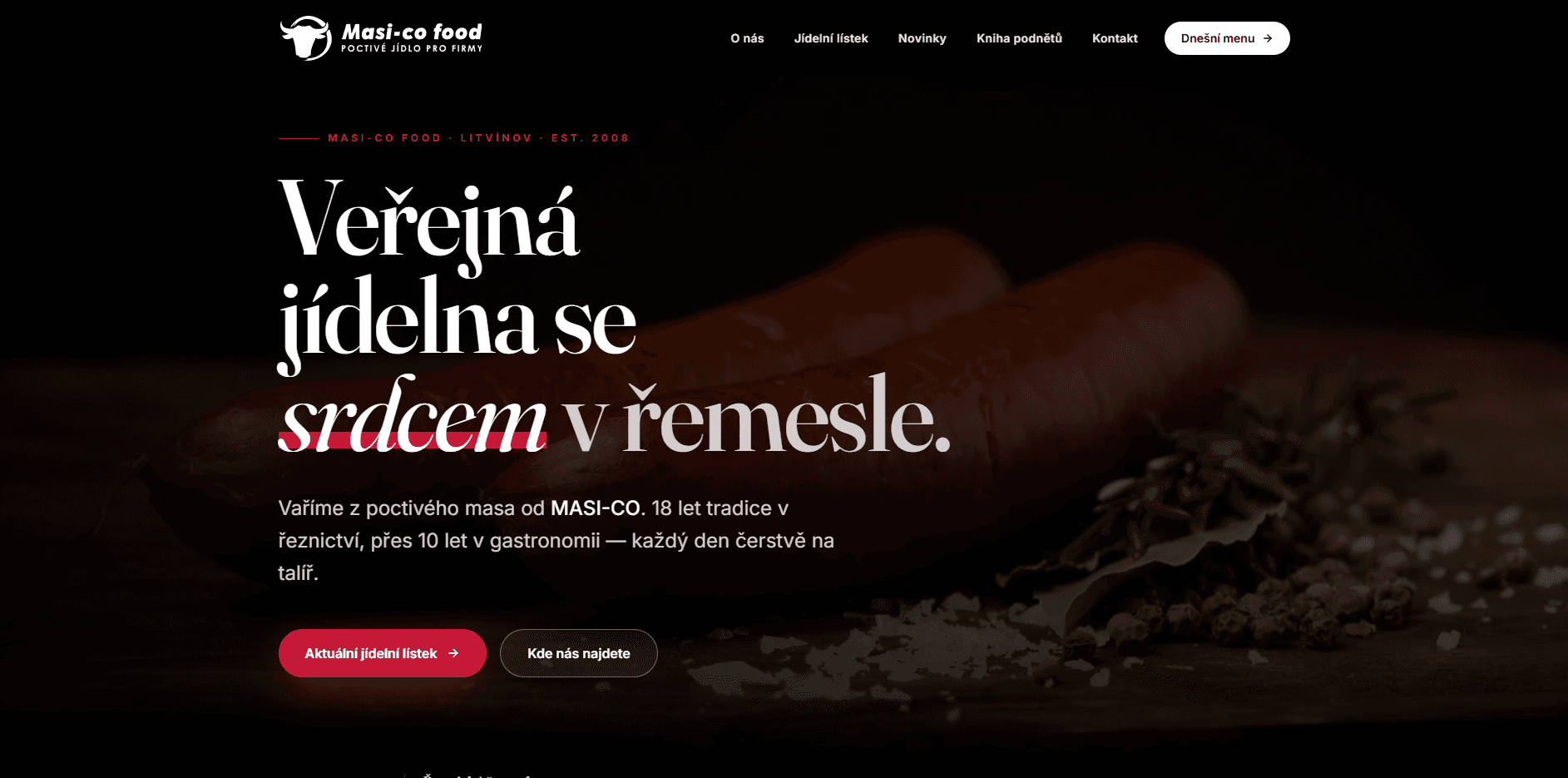 Screenshot masi-co-food.cz